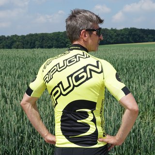 Radtrikot kurzarm Pro #shine2ridesafe neongelb