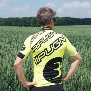 Radtrikot kurzarm Pro #shine2ridesafe neongelb