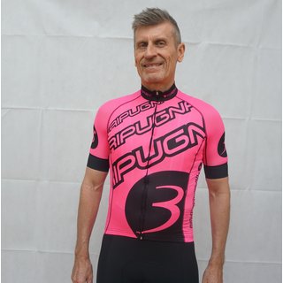 Radtrikot kurzarm Pro #shine2ridesafe neonpink