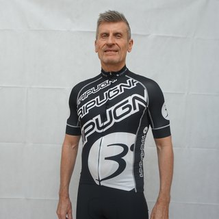 Radtrikot kurzarm Pro P4 schwarz