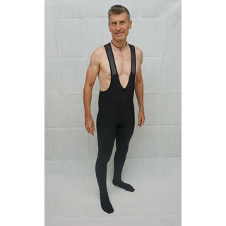 Lange Trägerhose schwarz - Windstopper