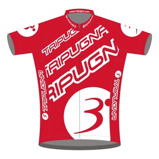 Radtrikot kurzarm Pro P4 Damen rot