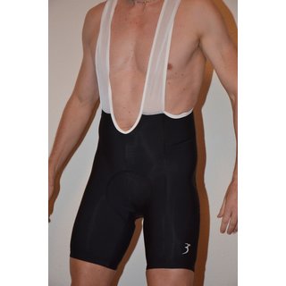 Kurze Trägerhose schwarz